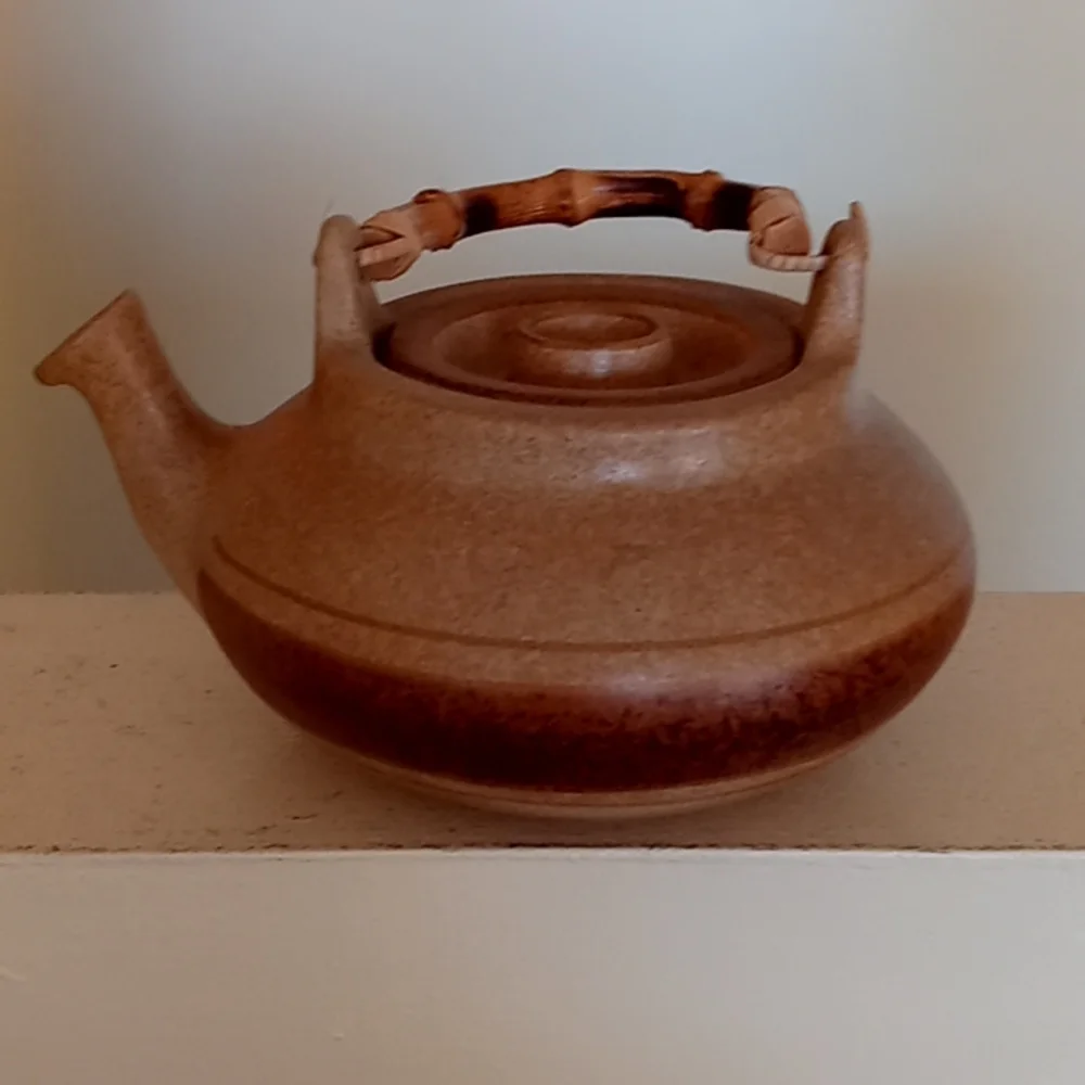 Vintage MCM Pottery Craft USA Stoneware Pottery 5-Pc. Tea Set 1970s - Picture 2 of 9